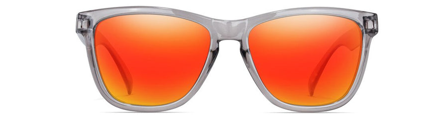 Crux Transparent Grey Frame Red Lens