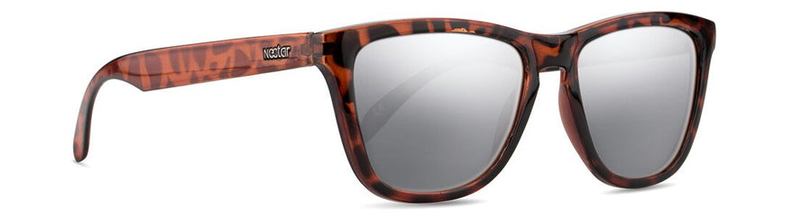 Crux Brown Tortoise Frame Silver Lens