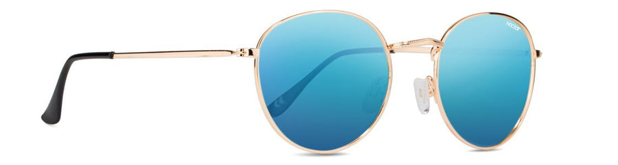 Boho Gold Frame Blue Lens