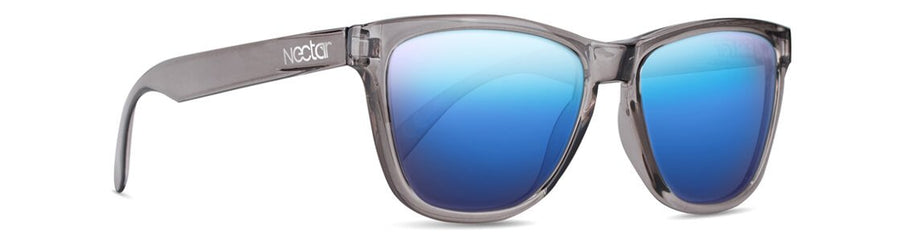 Crux Transparent Grey Frame Blue Lens