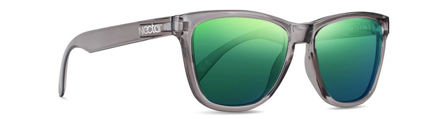 Crux Transparent Grey Frame Green Lens