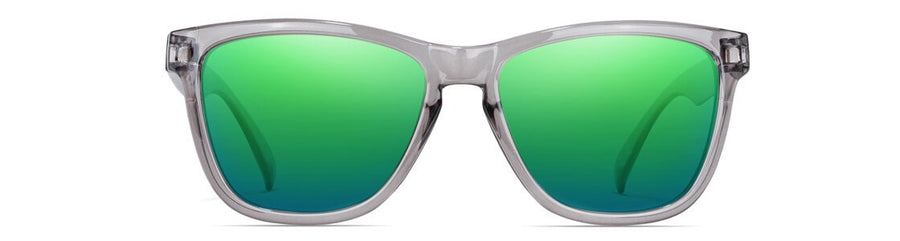 Crux Transparent Grey Frame Green Lens