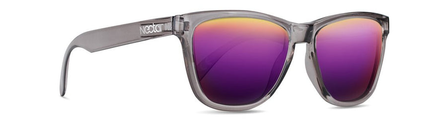 Crux Transparent Grey Frame Purple Lens