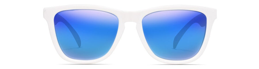 Crux White Frame Blue Lens